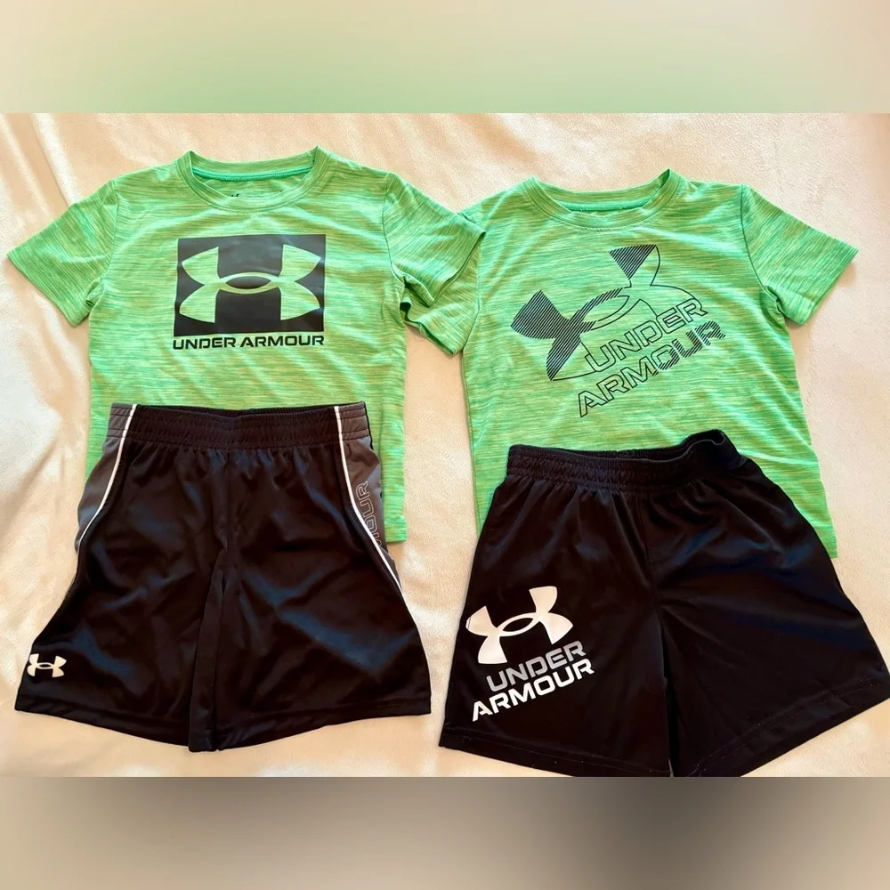 UNDER ARMOUR : Toddler Boy 3T 30pc Lot Shorts Shirts Activewear Bundle - Picture 10 of 16